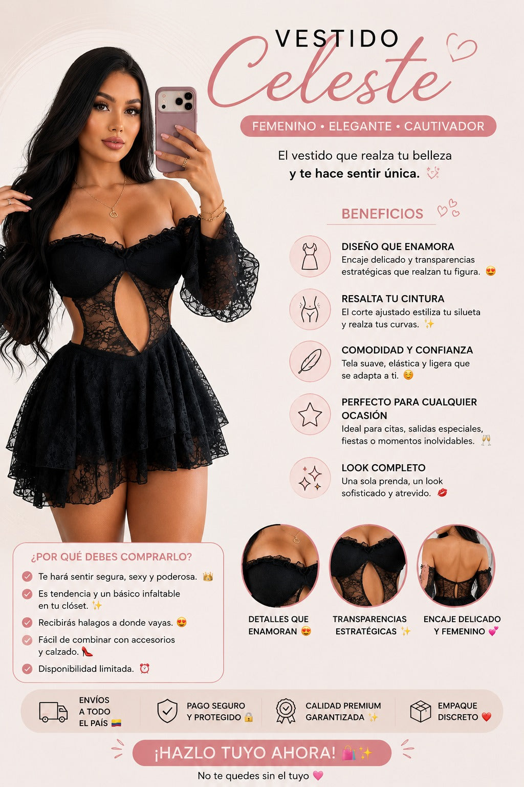 VESTIDO 👗 CELESTE