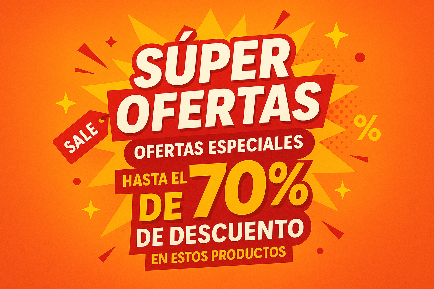 Créame un GIF, porfa, que diga súper ofertas, ofertas especiales, hasta el 70% de descuento en estos productos, en estos 
productos, atractivos, sexy, y demás, en el mismo GIF que diga todo.
